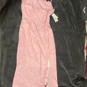 Macy's Pink Floral Dress small size summer dress